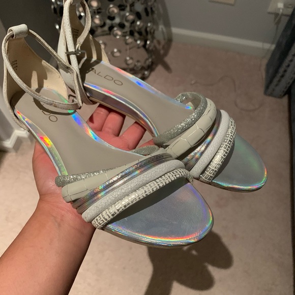 Aldo Ankle Strap Opal Sandal - Picture 2 of 4